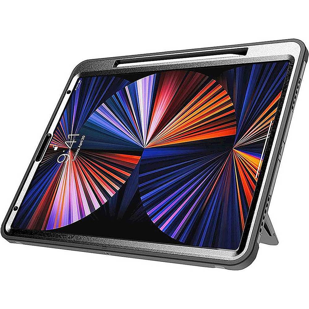 iPad Pro 12.9-inch Hand Strap Case - Heavy-Duty Protection with Built-In Screen Protector and Kickstand | Raider Series