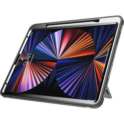 iPad Pro 12.9-inch Hand Strap Case - Heavy-Duty Protection with Built-In Screen Protector and Kickstand | Raider Series