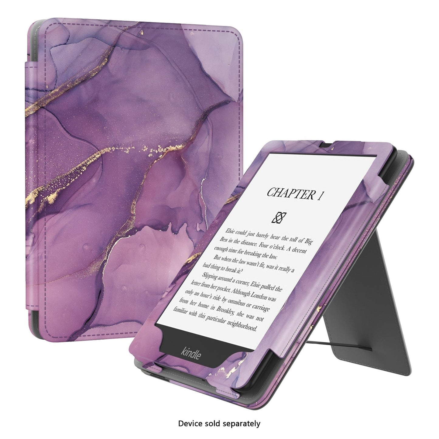 Amazon Kindle Paperwhite (2024) and Colorsoft Case - Folio, Hand Strap & Kickstand | Indy Series