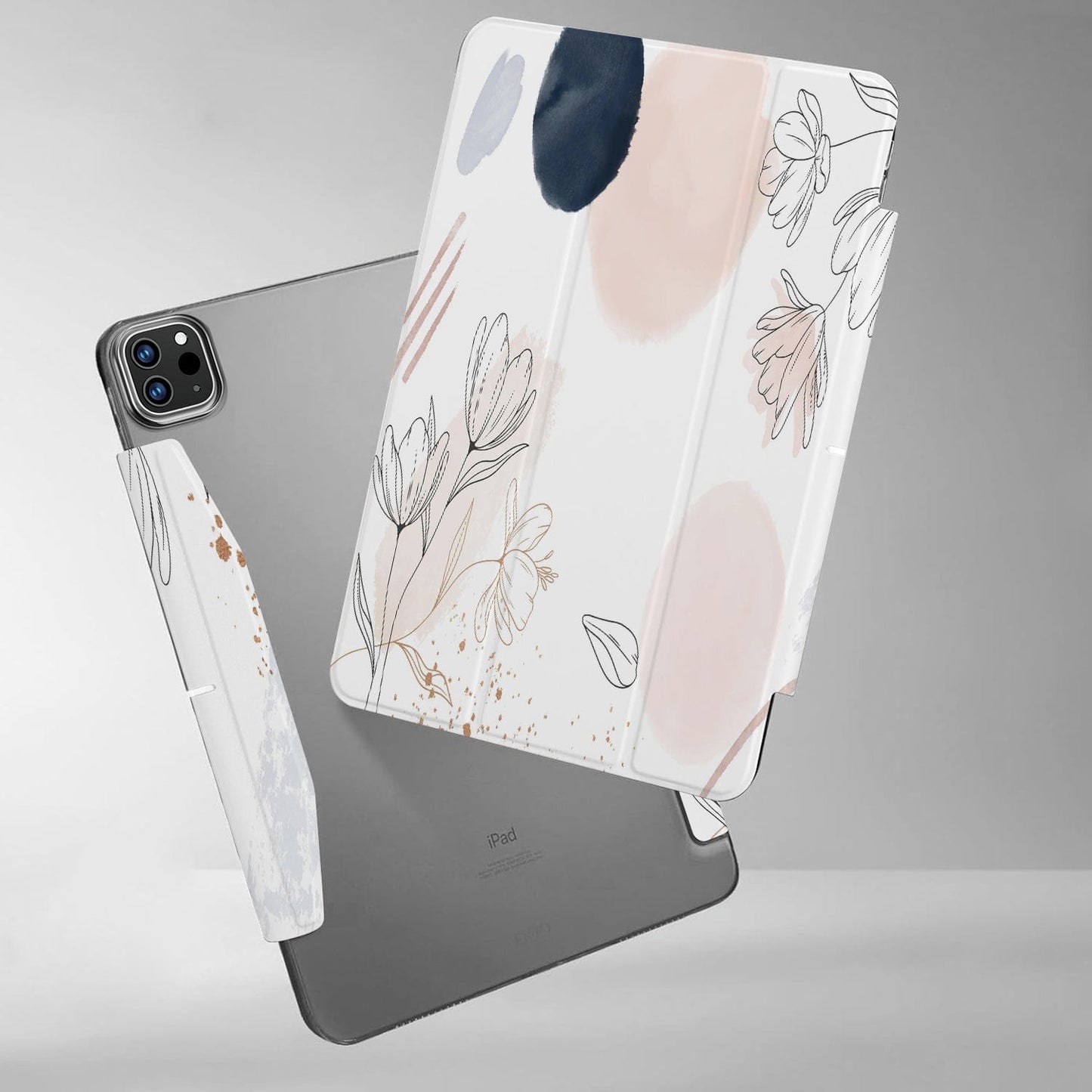 iPad Pro 11-inch (M4 2024 / M5 2025) Case - Folio Marble | Inspire Series