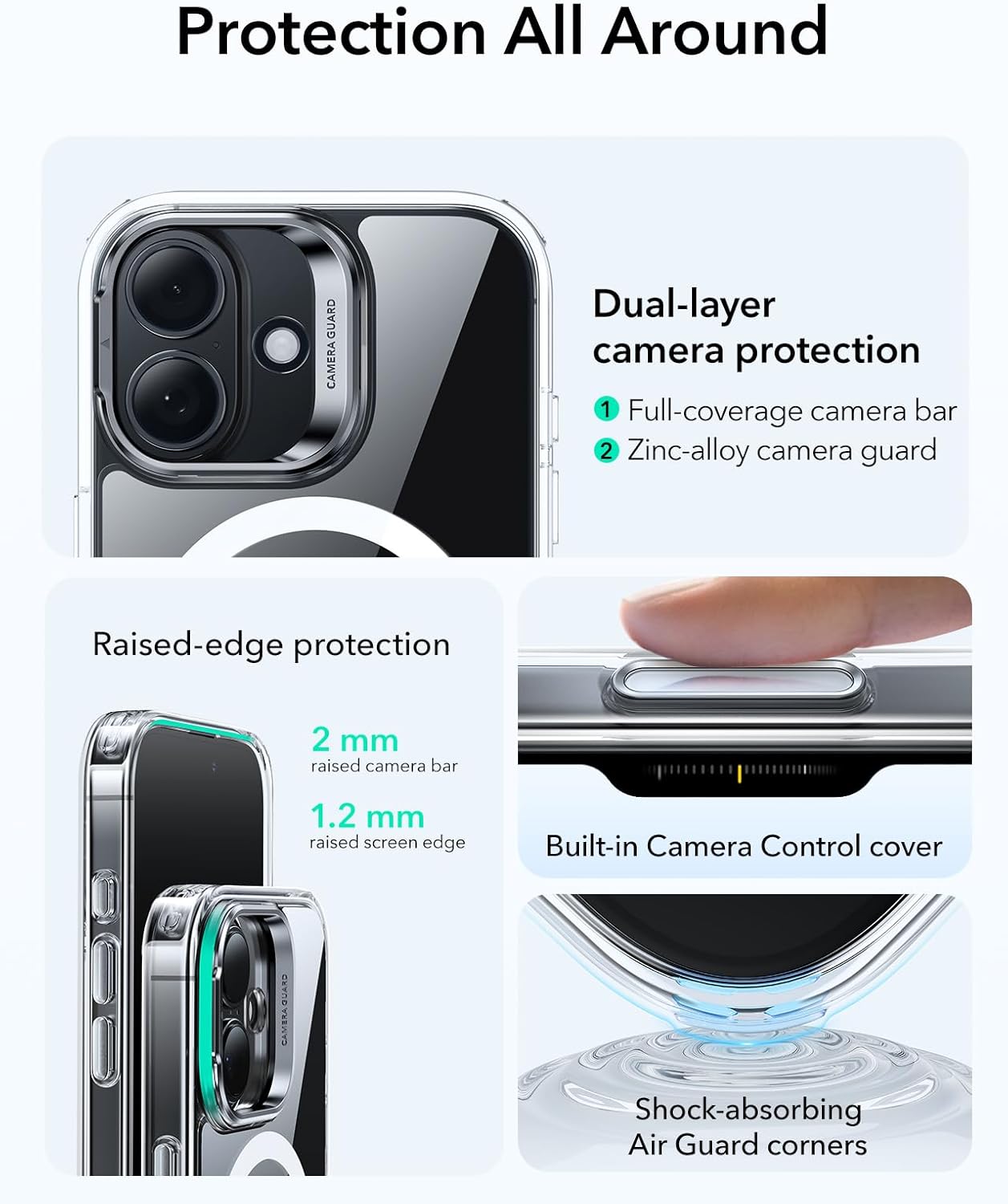 iPhone 17 Clear Case - MagSafe Kickstand | Venture Series
