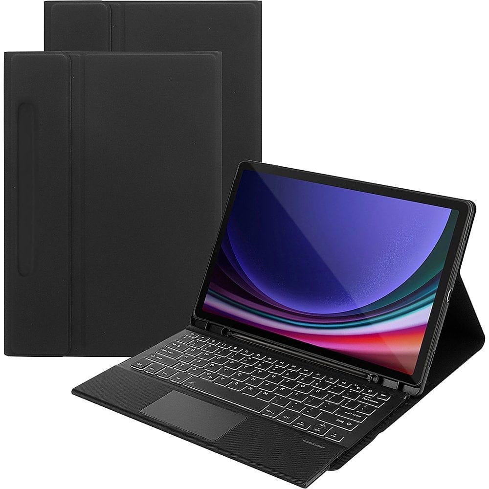 Navigate Series Leather-Folio Keyboard Case - Samsung Galaxy Tab S10+, Tab S9+, and Tab S9 FE+