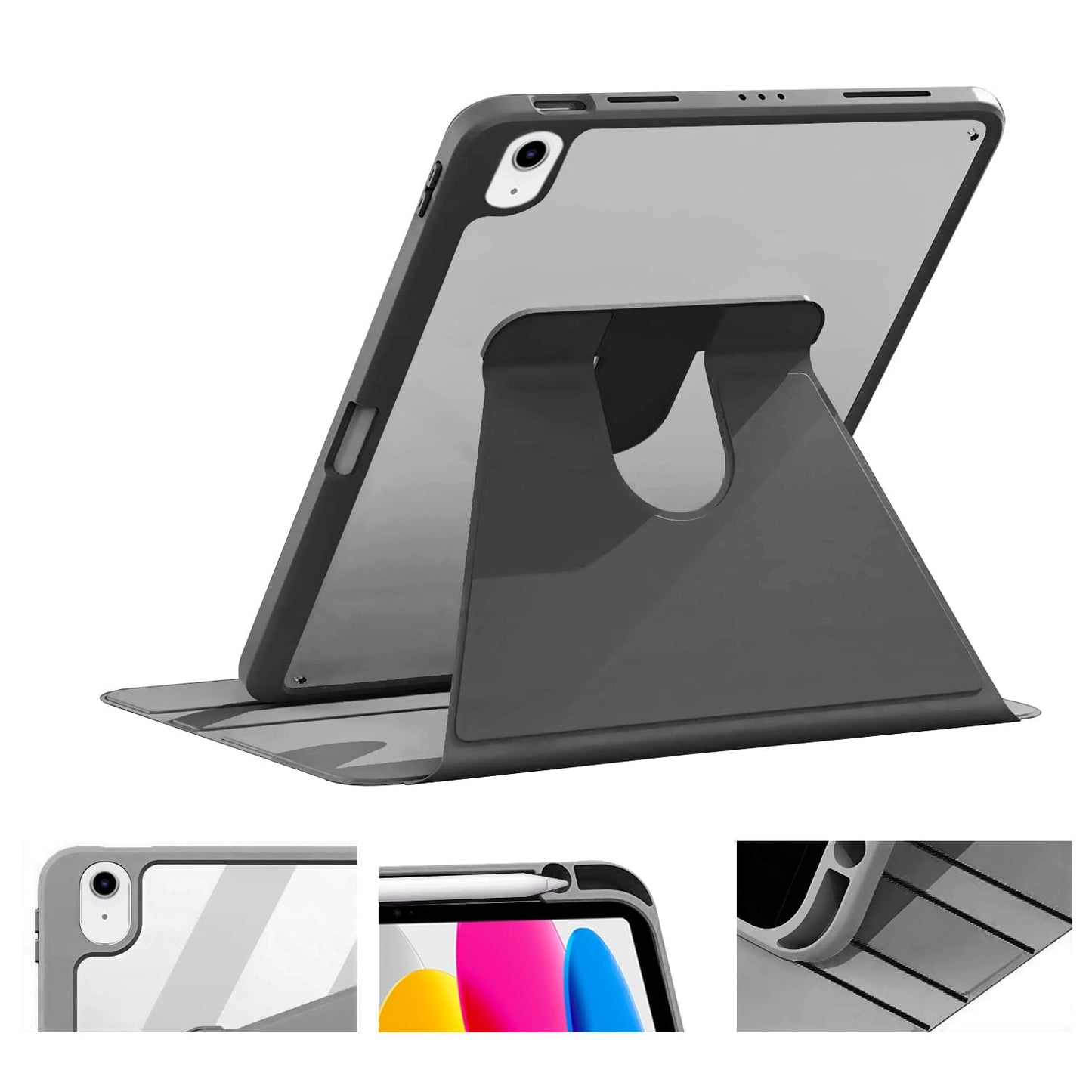 Venture Series Rotating Kickstand Rugged Case - iPad A16 11-inch & iPad 10.9-inch 10th/11th/12th Generation