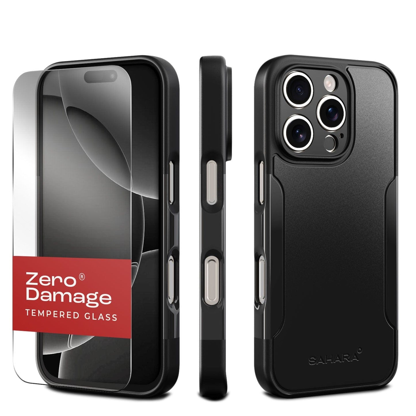 iPhone 16 Pro Max Rugged Case & Screen Protector Kit - MagSafe | Classic Series