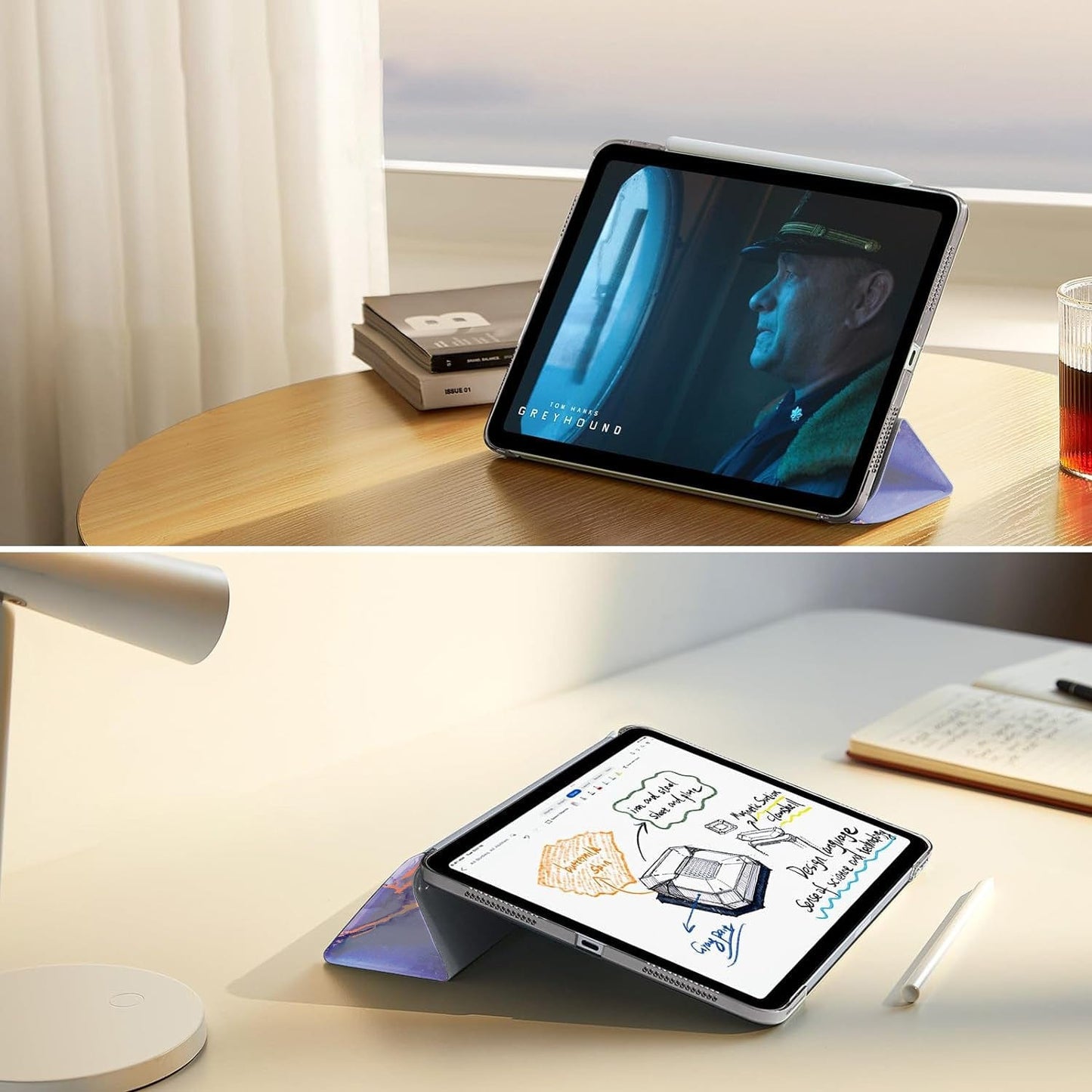 iPad Pro 11-inch (M4 2024 / M5 2025) Case - Folio Marble | Inspire Series