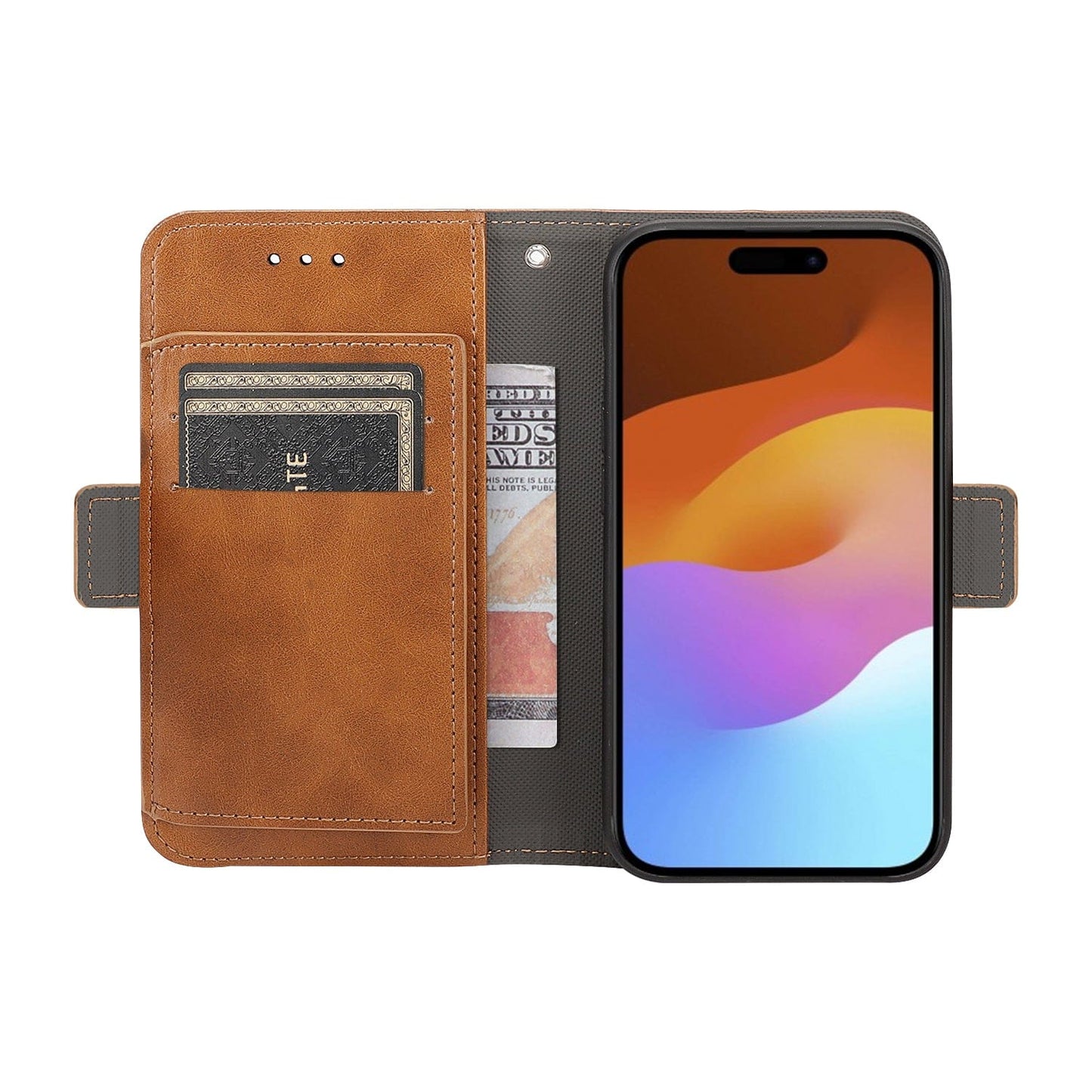 iPhone 15 Pro Leather Wallet Case with MagSafe - Card Holder | Indy Series