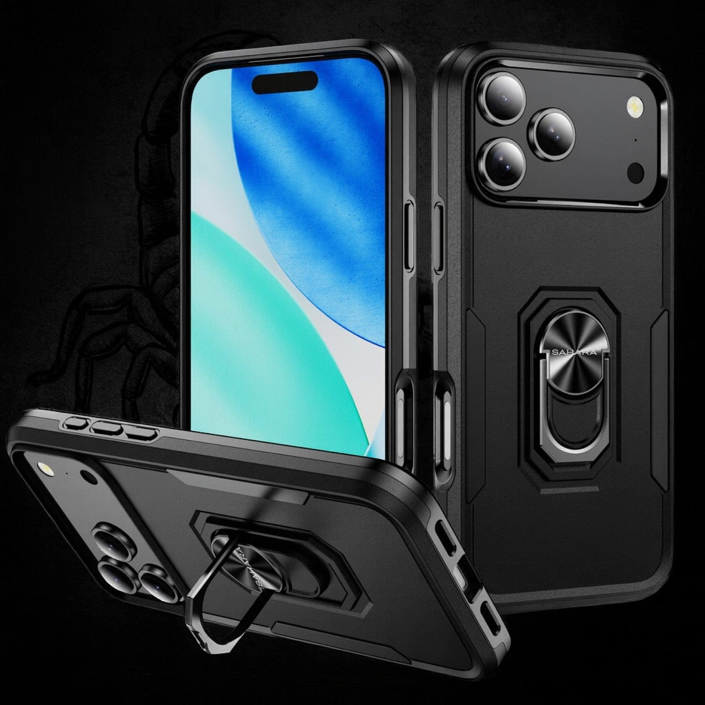 iPhone 17 Pro Case - Heavy-Duty Kickstand, Military-Grade, Anti-Slip | Raider Series