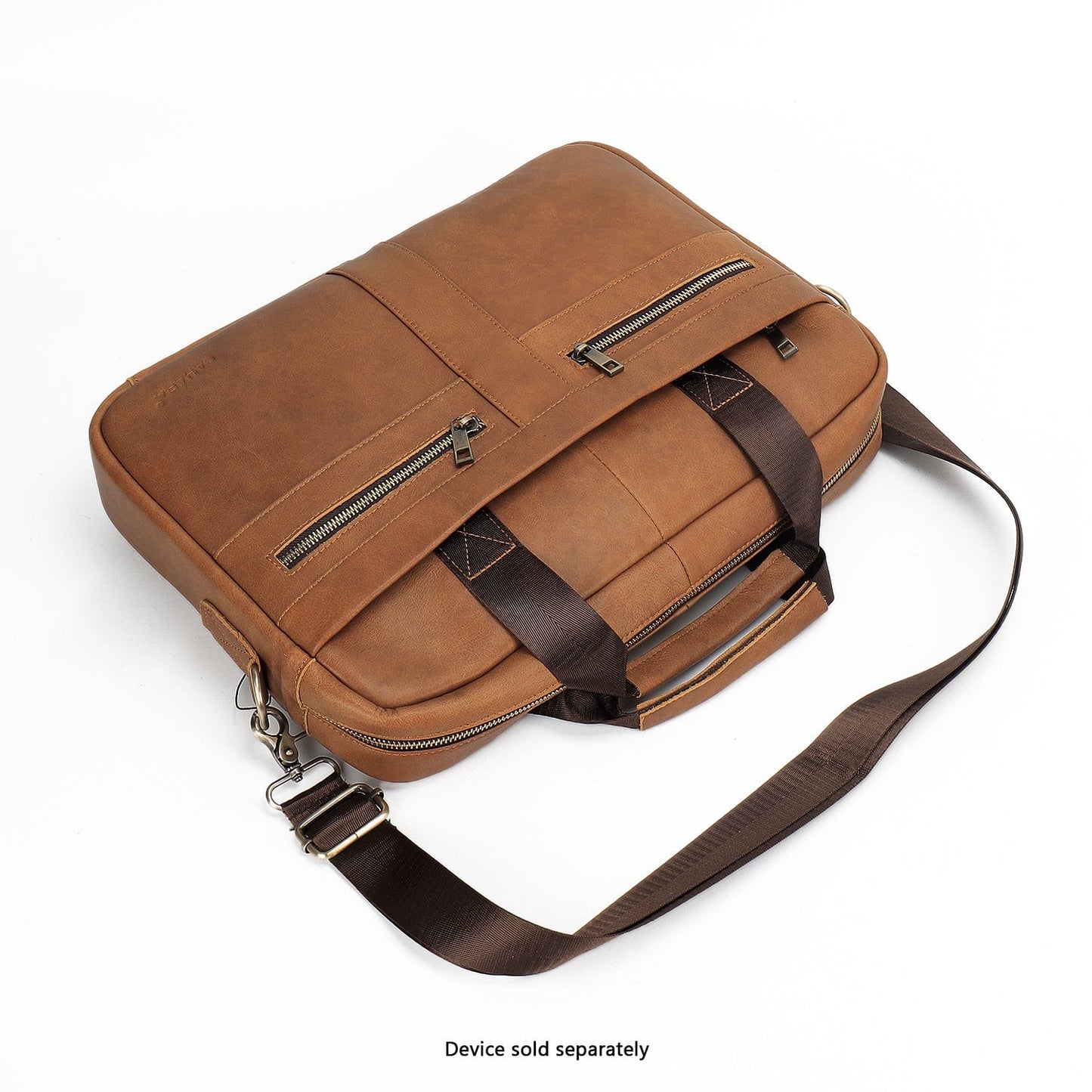 Genuine Leather Business Bag Briefcase - Laptops up to 16-inch
