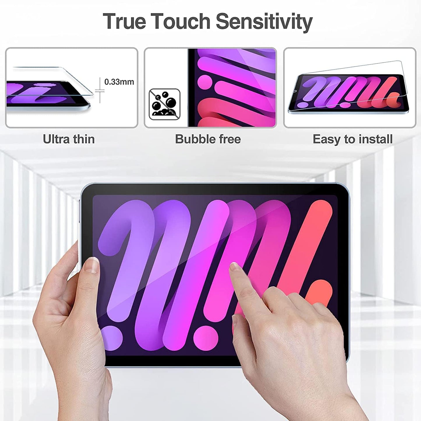 ZeroDamage Clear Tempered Glass Screen Protector  - Apple iPad mini (A17 Pro) and Apple iPad mini (6th Generation 2021)