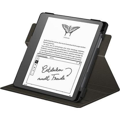 Indy Series Black Leather Bi-Fold Folio Case - reMarkable 2