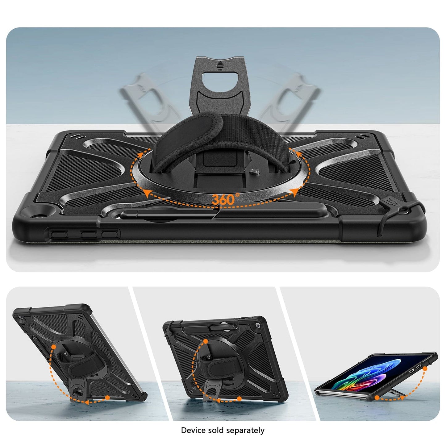 Microsoft Surface Pro 12-inch Case - Heavy-Duty with Hand & Shoulder Strap | Raider-X Series