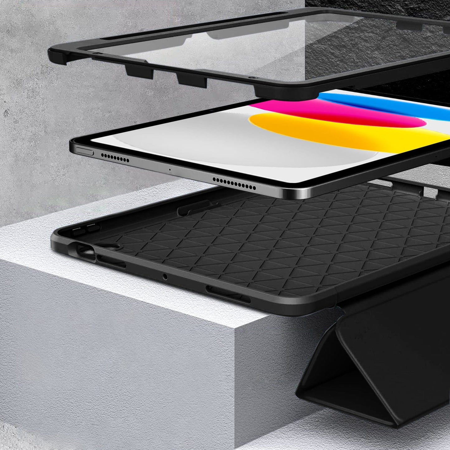 Raider Series Heavy Duty Tri-Fold Case - iPad A16 11-inch & iPad 10.9-inch 10th/11th/12th Generation