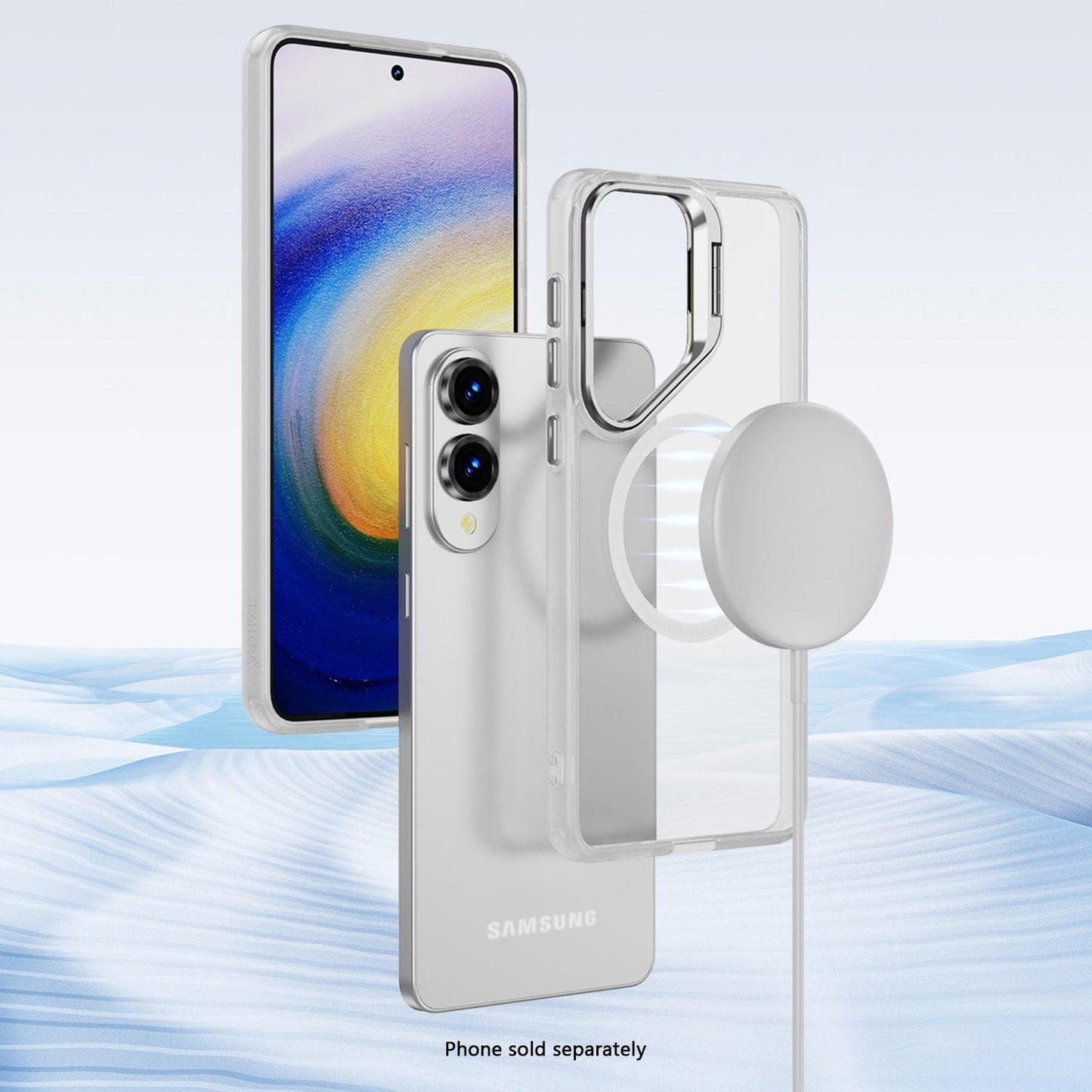 Samsung Galaxy S25 Edge Clear Case – Kickstand, MagSafe Compatible | Venture Series