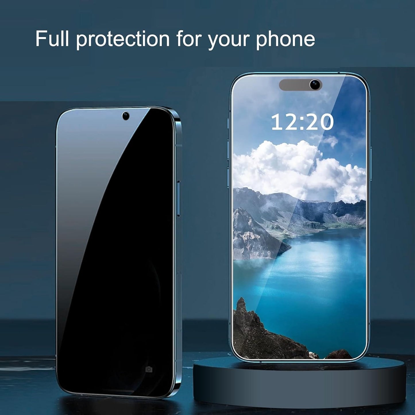 iPhone 15 Privacy Tempered Glass Screen Protector - 2-Pack, Anti-Spy | ZeroDamage