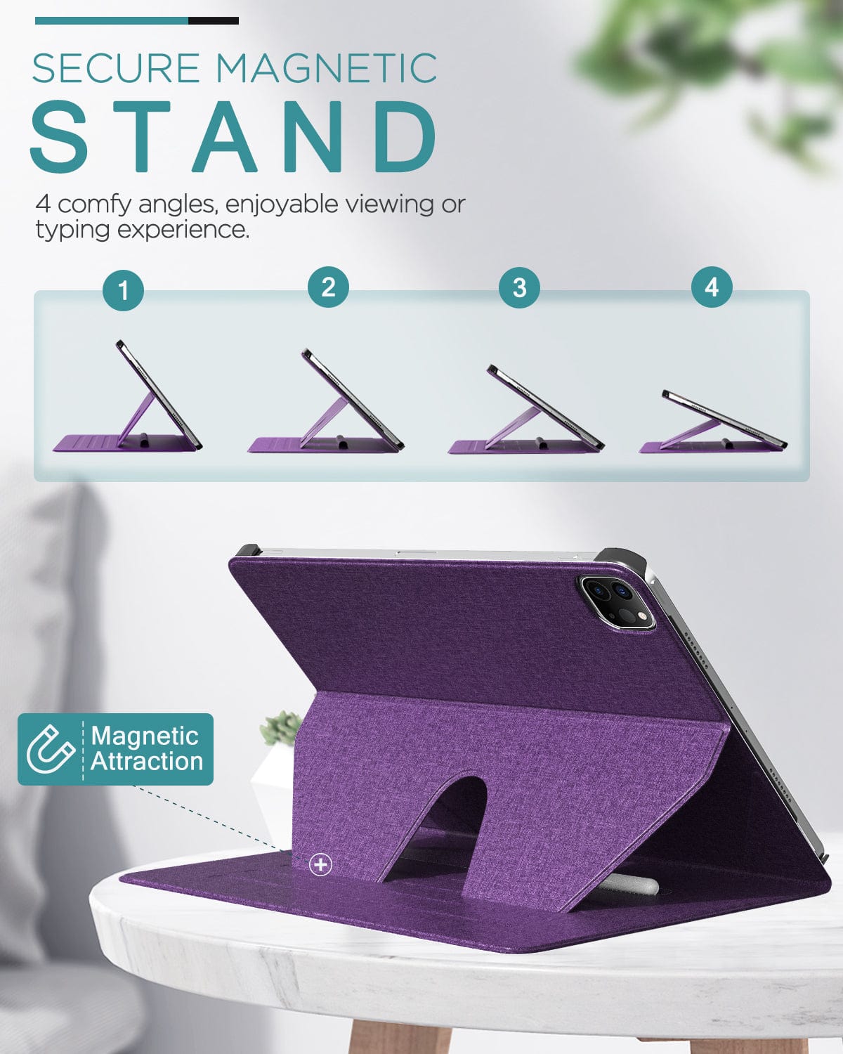Indy Series Folio Kickstand Case - iPad Pro 11-inch (3rd/4th Gen) & iPad Air 11-inch M2 & M3 (2024)