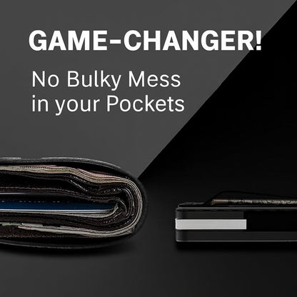 iPhone MagSafe Wallet - Heavy-Duty Card Holder (15 Cards, Carbon Black) | Raider Series