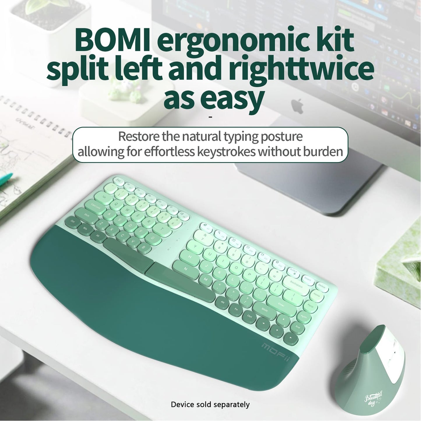 Wireless Keyboard & Mouse Combo - 85-Key RGB Keyboard