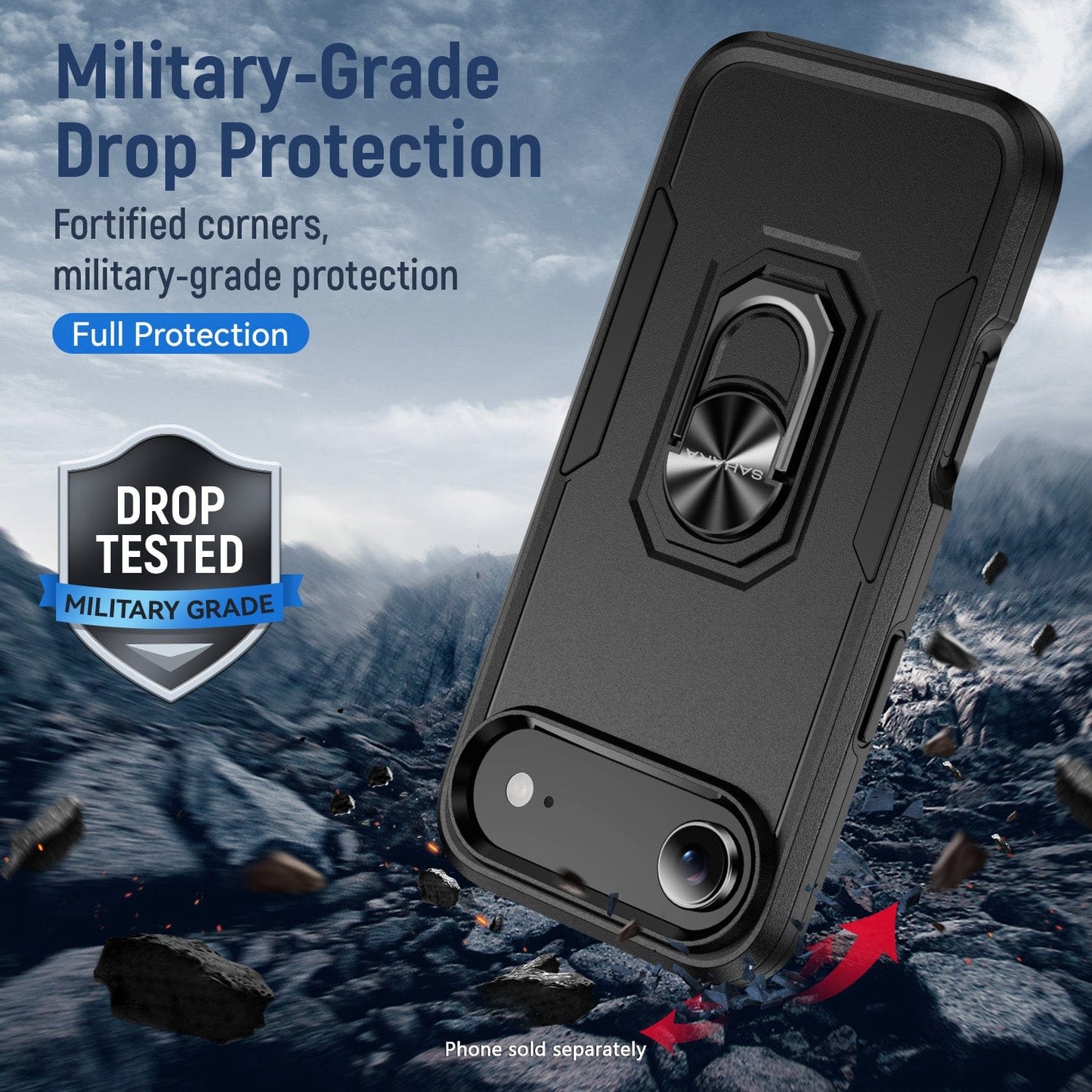 iPhone Air Case - Heavy-Duty Kickstand, Military-Grade, Anti-Slip | Raider Series