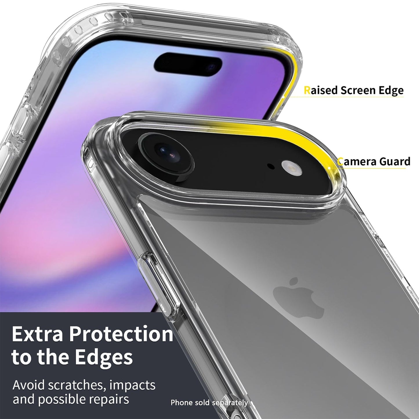 iPhone Air Clear Case - Slim, Anti-Slip Grip | Venture Series
