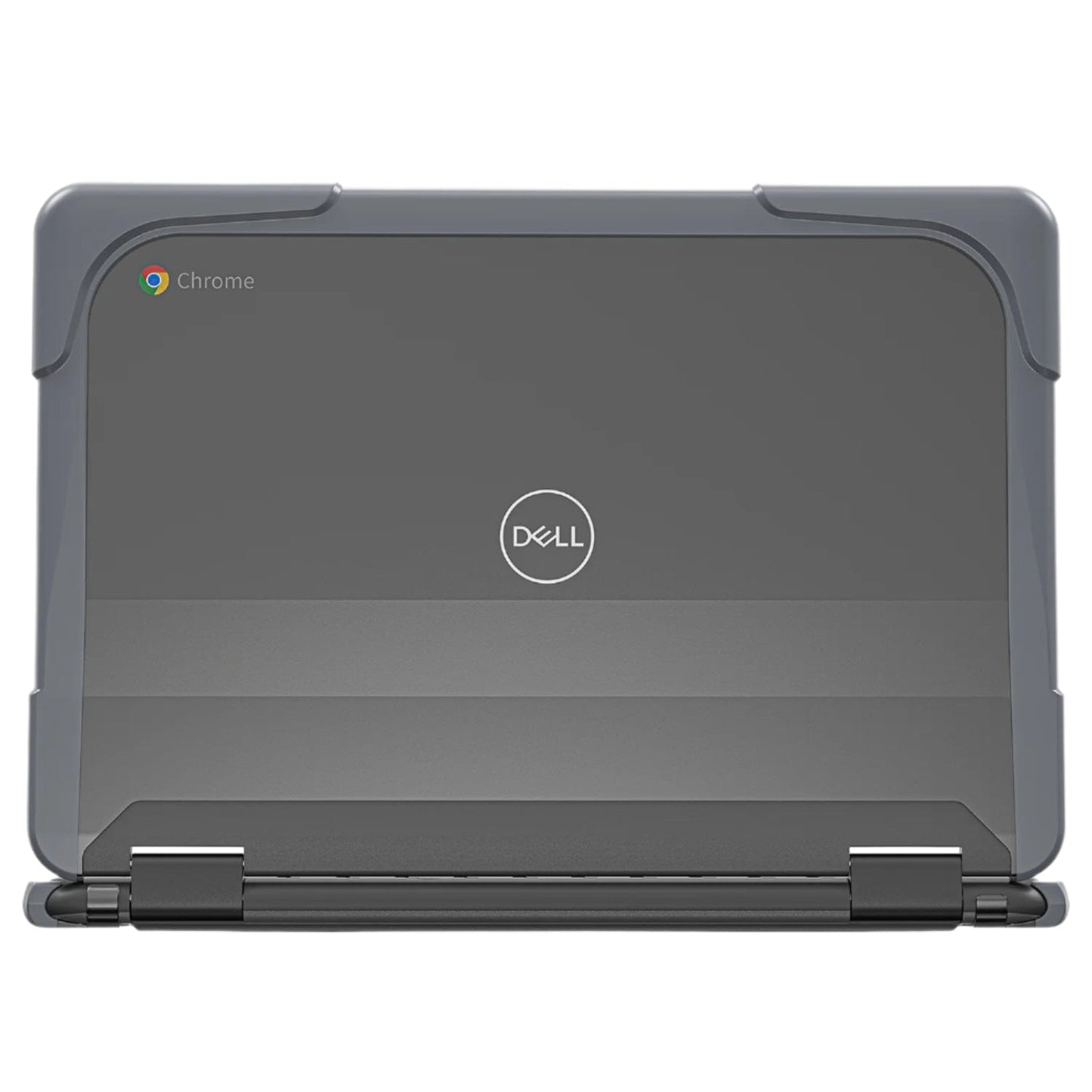DualShock Laptop Case for Dell 3120/3110/3100 Clamshell & 2-in-1 Chromebook - Gray/Clear