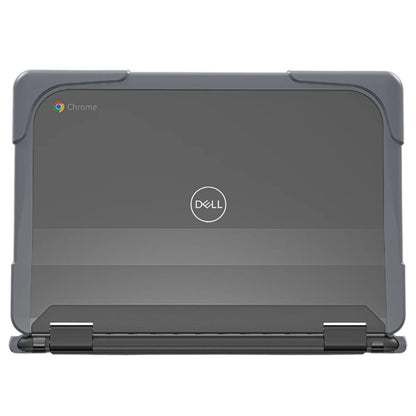 DualShock Laptop Case for Dell 3120/3110/3100 Clamshell & 2-in-1 Chromebook - Gray/Clear