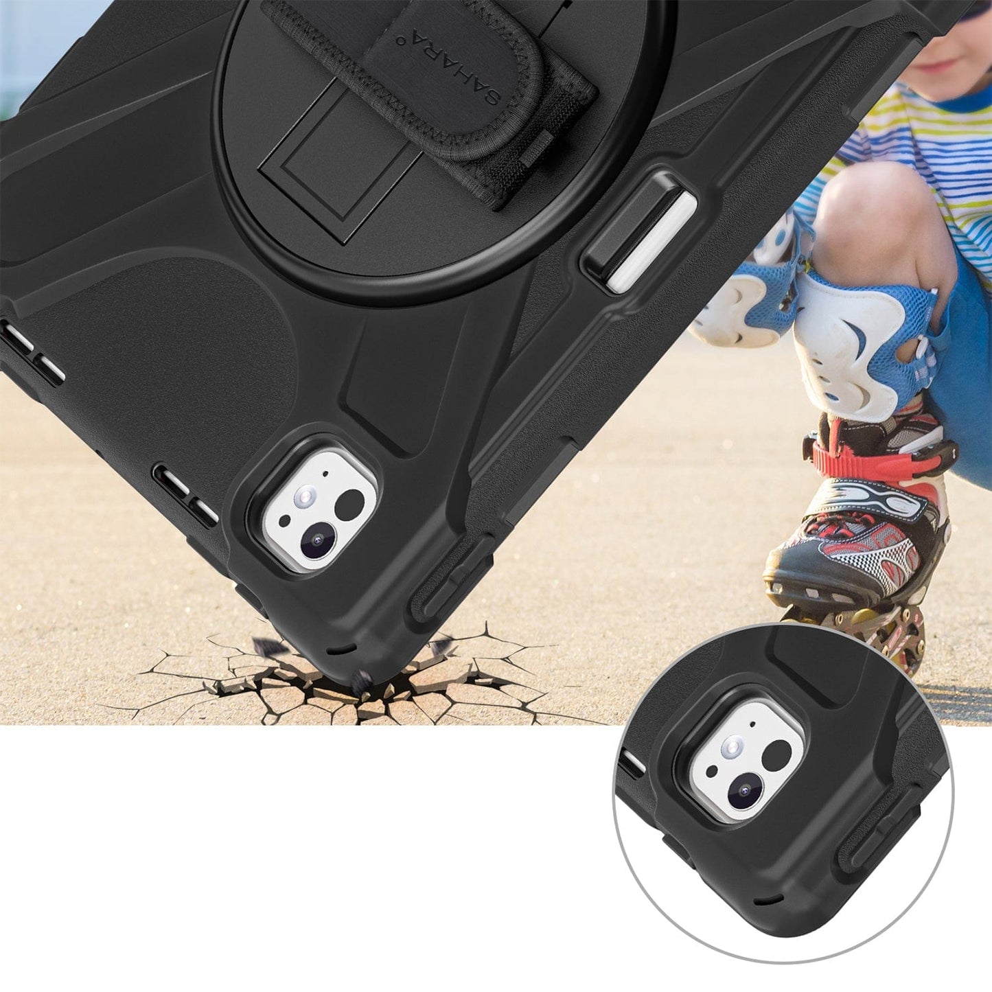 iPad Pro 11-inch (M4 2024 / M5 2025) Case - Heavy-Duty with Hand Strap | Raider-X Series