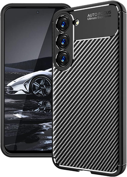 Bundle: Anti-Slip Series Case with Tempered Glass Screen and Camera Protector - Samsung Galaxy S23