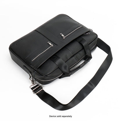 Genuine Leather Business Bag Briefcase - Laptops up to 16-inch
