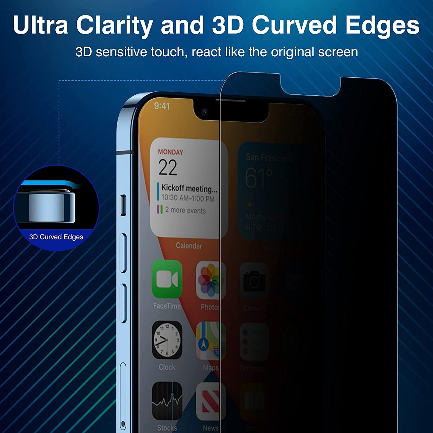ZeroDamage Privacy Screen Protector (2-Pack) - iPhone 13 mini