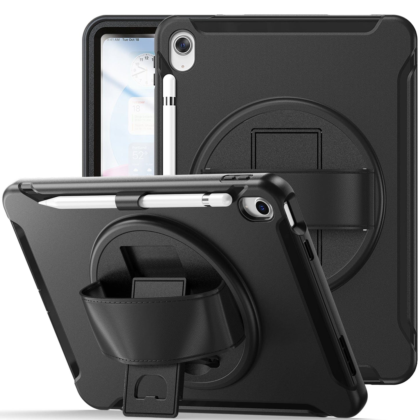 Raider Series Heavy Duty Hand Strap Case - iPad A16 11-inch & iPad 10.9-inch 10th/11th/12th Generation