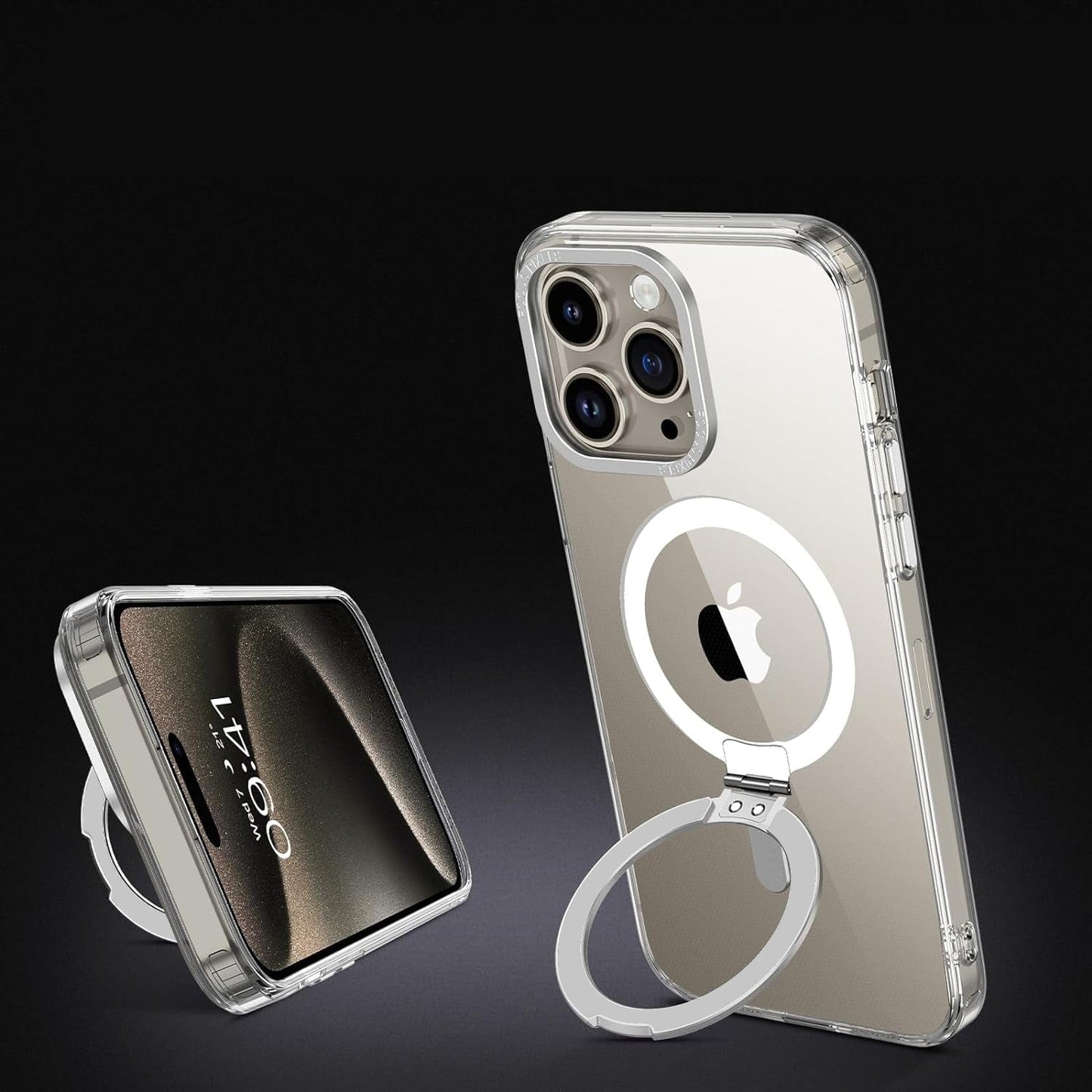 iPhone 15 Pro Max Clear Kickstand Case with MagSafe | Venture Series