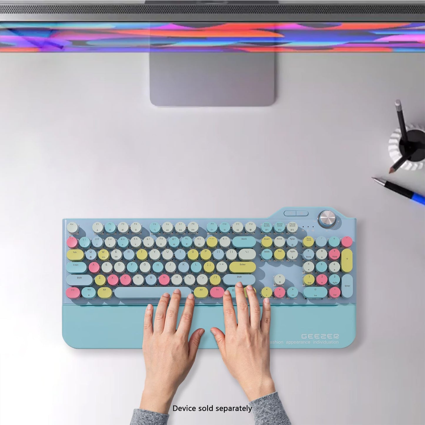 Wireless Keyboard - Silent Keys, 104 Keys Full Keyboard