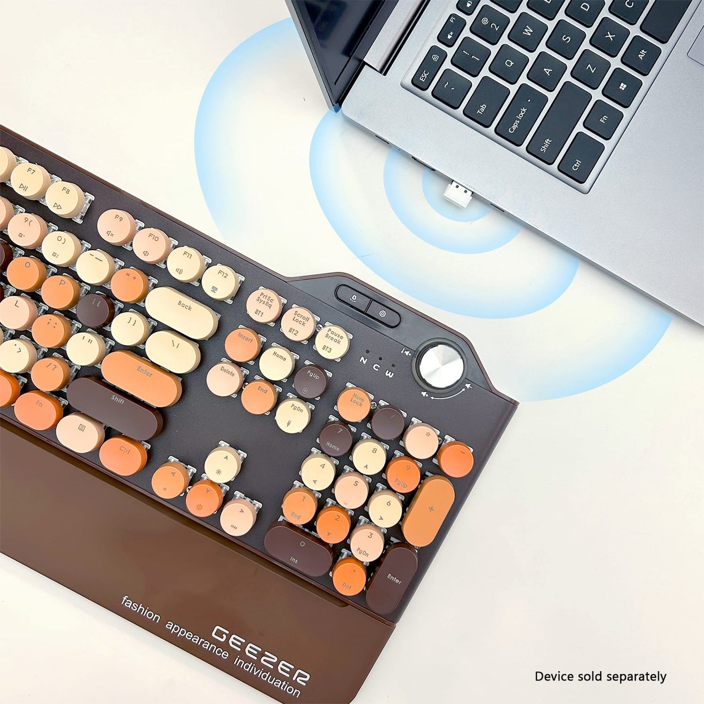 Wireless Keyboard - Silent Keys, 104 Keys Full Keyboard