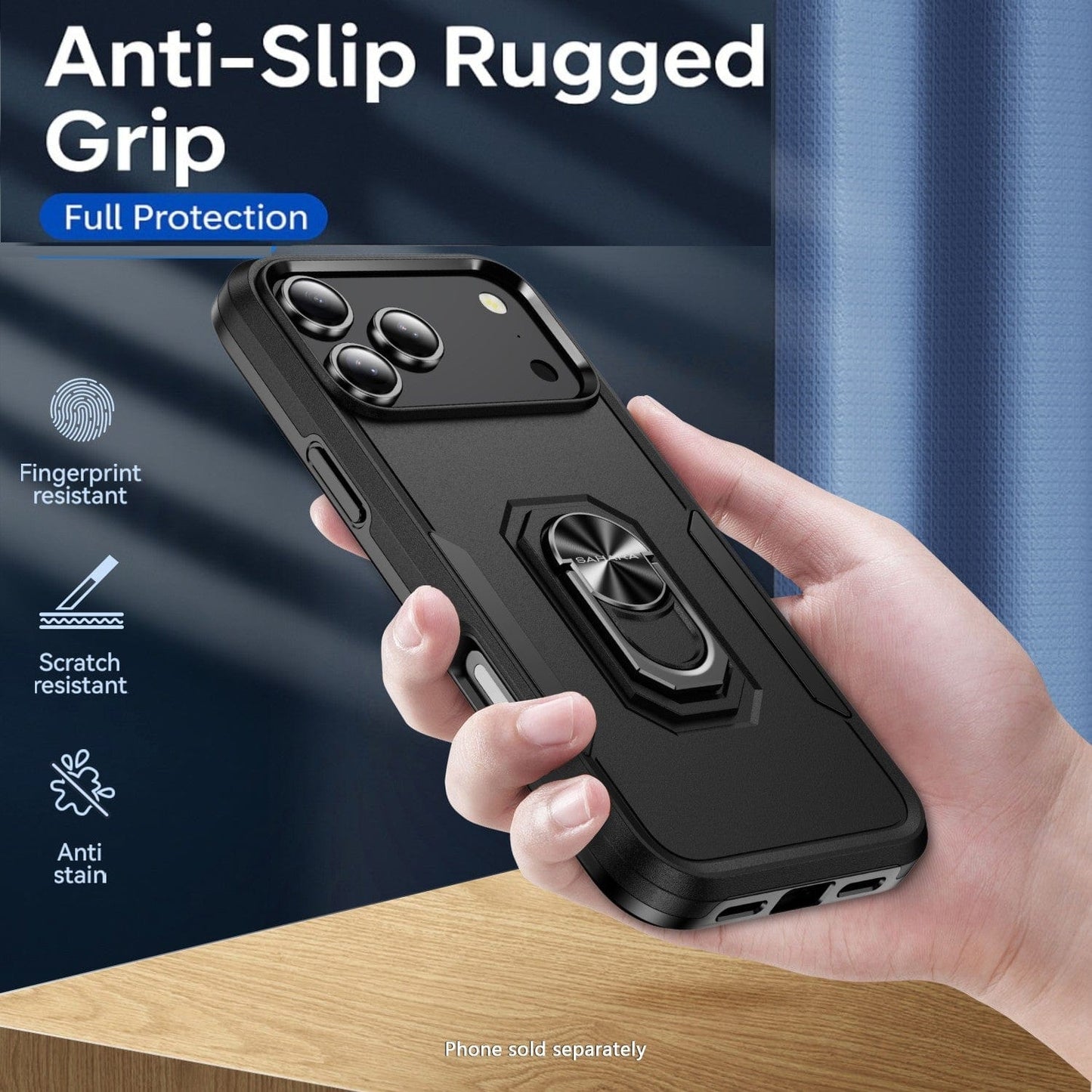iPhone 17 Pro Case - Heavy-Duty Kickstand, Military-Grade, Anti-Slip | Raider Series