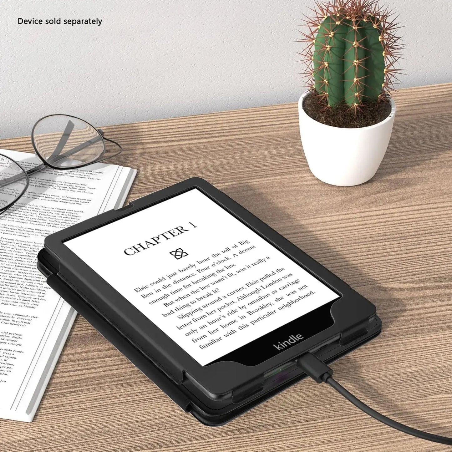 Amazon Kindle Paperwhite (2024) and Colorsoft Case - Folio, Hand Strap & Kickstand | Indy Series