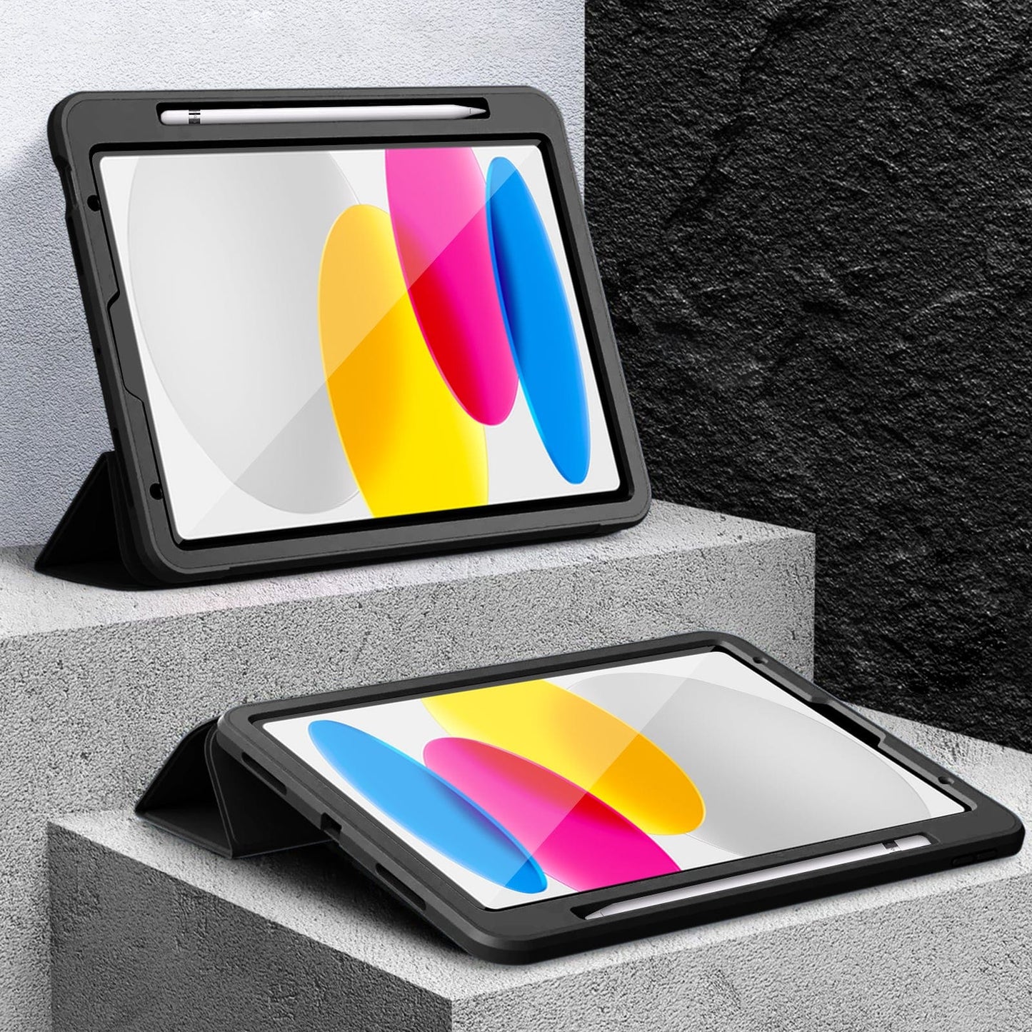 Raider Series Heavy Duty Tri-Fold Case - iPad A16 11-inch & iPad 10.9-inch 10th/11th/12th Generation