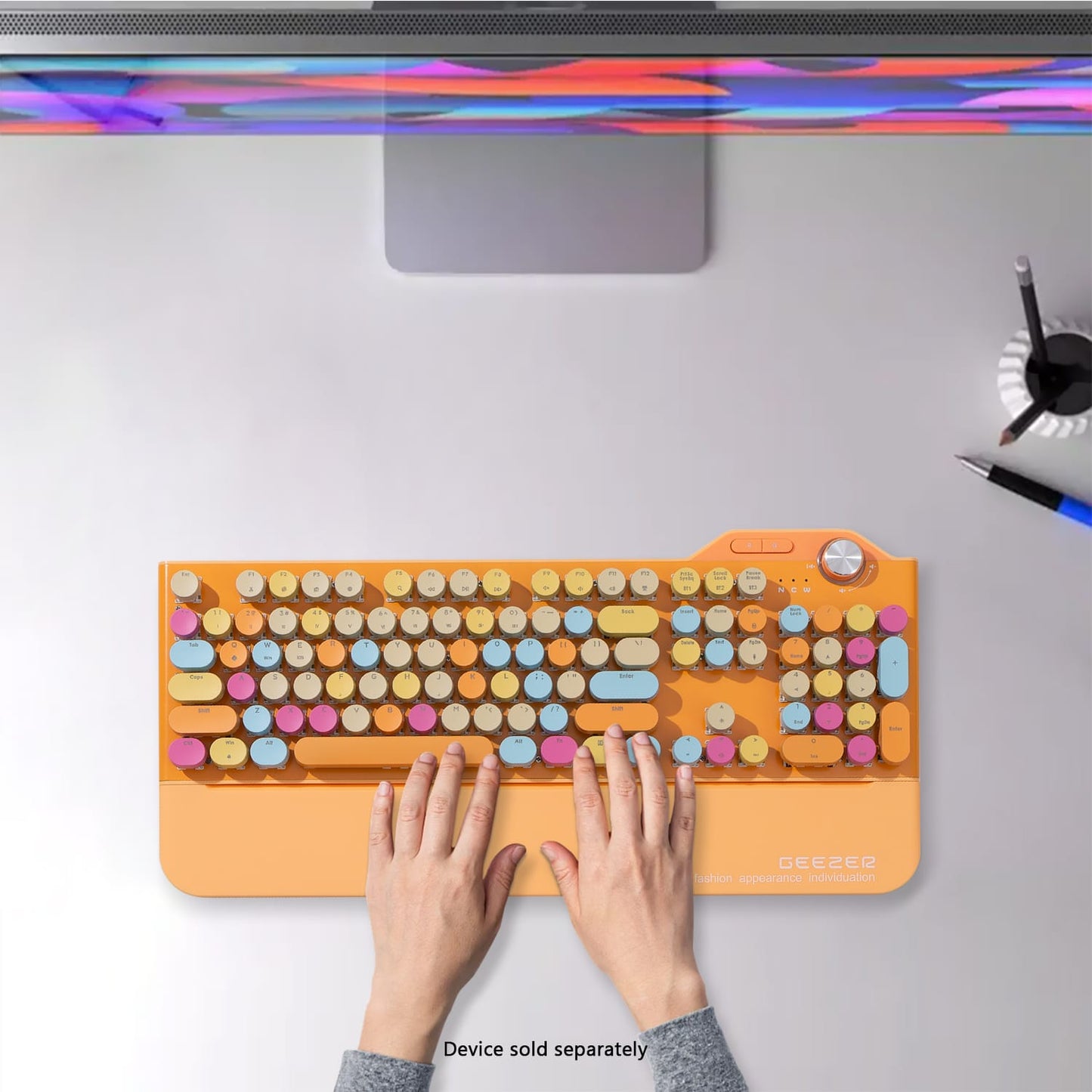 Wireless Keyboard - Silent Keys, 104 Keys Full Keyboard
