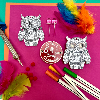 Learn To Solder - Steampunk Owl