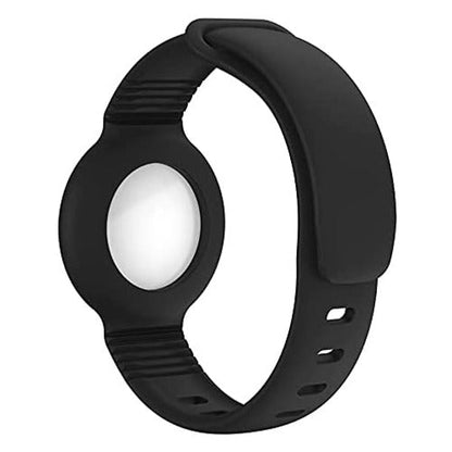 Sahara Black Silicone Wrist Band - Apple AirTag