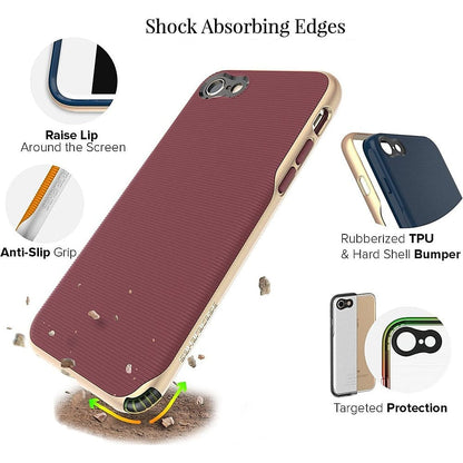 Plum Red Venture Series Case - Apple iPhone SE (2nd and 3rd Generation)