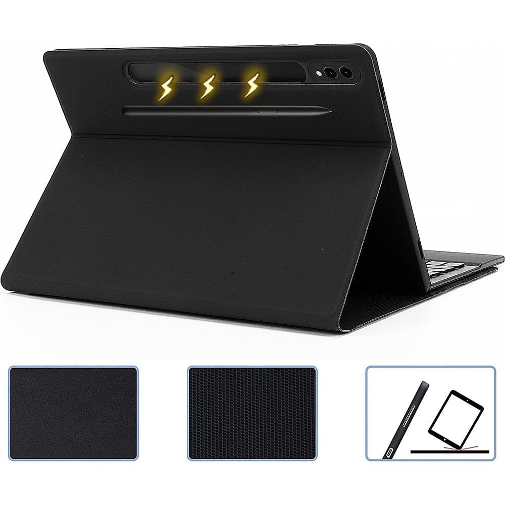 Navigate Series Leather-Folio Keyboard Case - Samsung Galaxy Tab S10+, Tab S9+, and Tab S9 FE+