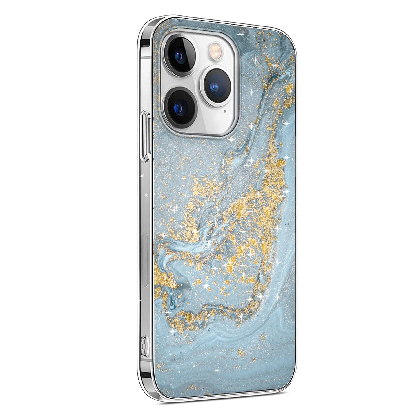 iPhone 15 Pro Blue Marble Case - Elegant Protection | Inspire Series