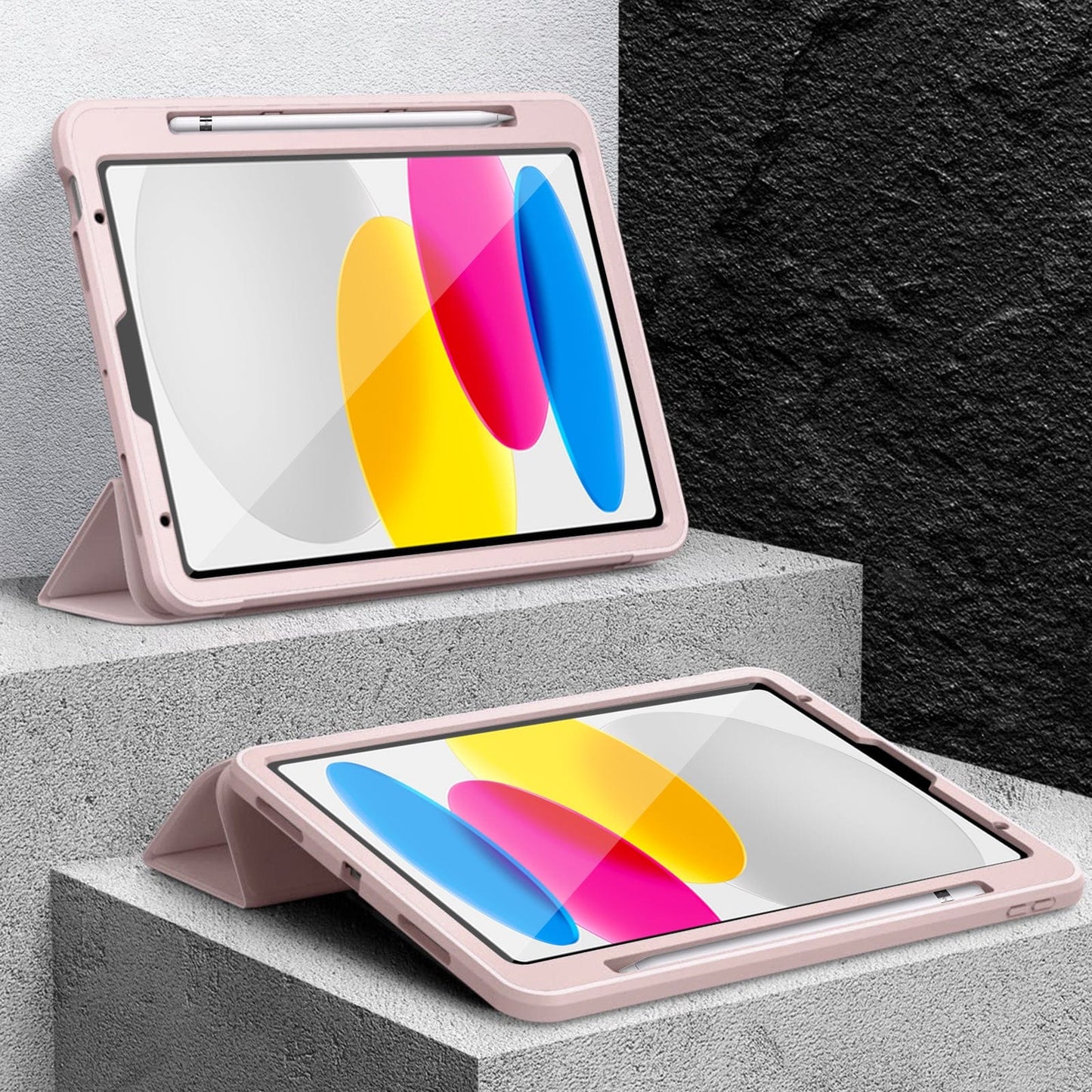 Raider Series Heavy Duty Tri-Fold Case - iPad A16 11-inch & iPad 10.9-inch 10th/11th/12th Generation