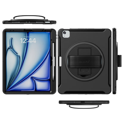 iPad Air 11-inch (M2 / M3 / M4) Case - Heavy-Duty, Hand Strap | Raider Series