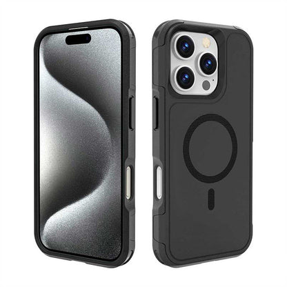 iPhone 16 Pro Rugged Wallet Case with Kickstand - MagSafe, Card Holder | Raider Series