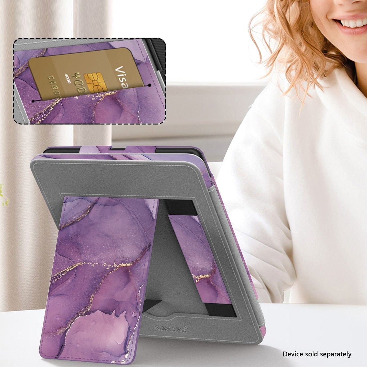 Amazon Kindle Paperwhite (2024) and Colorsoft Case - Folio, Hand Strap & Kickstand | Indy Series