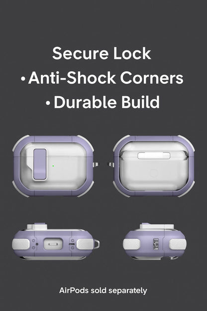 Apple AirPods Pro 3 Case - Secure Lock | Venture-X Series