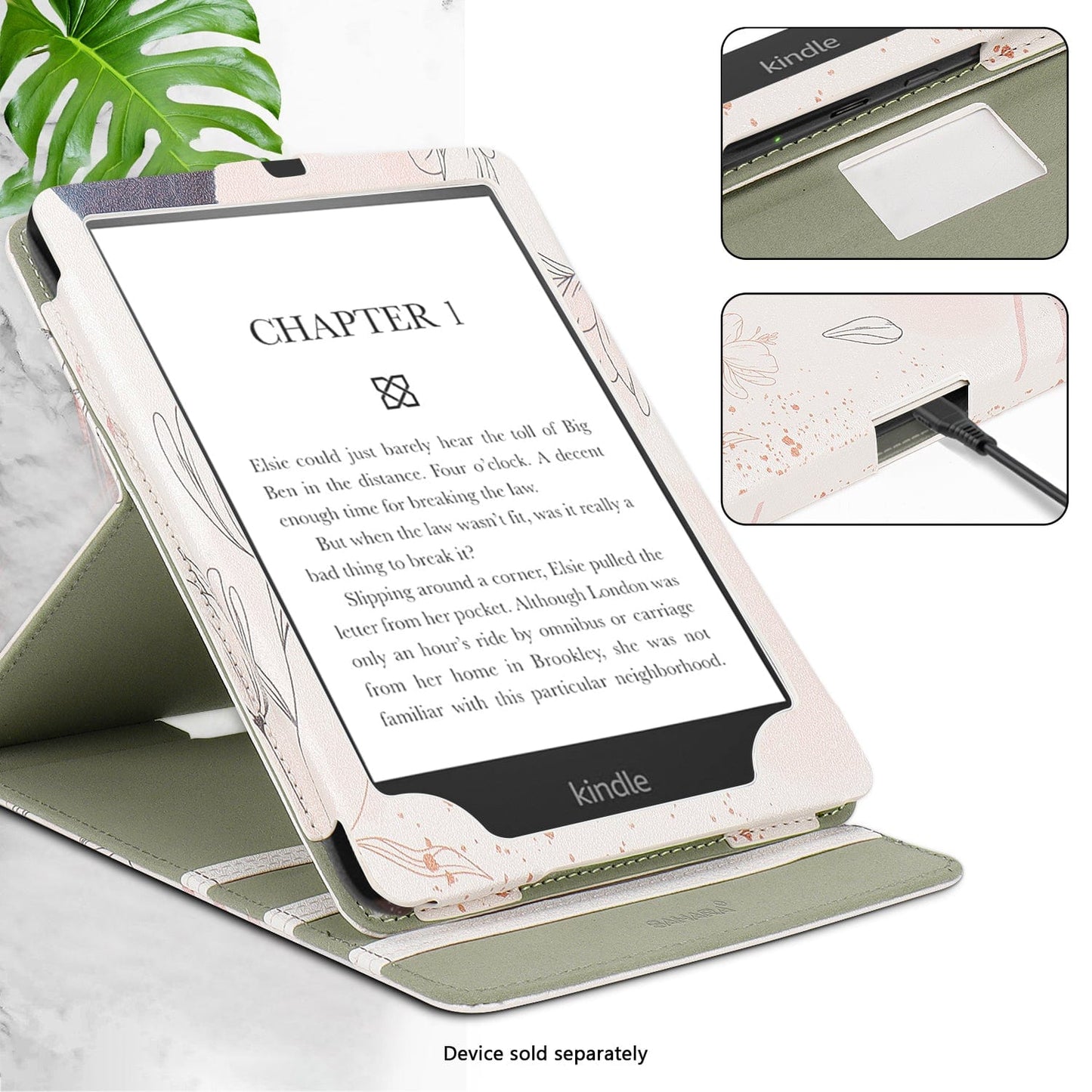 Amazon Kindle Paperwhite (2024) and Colorsoft Case - Vertical Folio, Stand | Indy Series