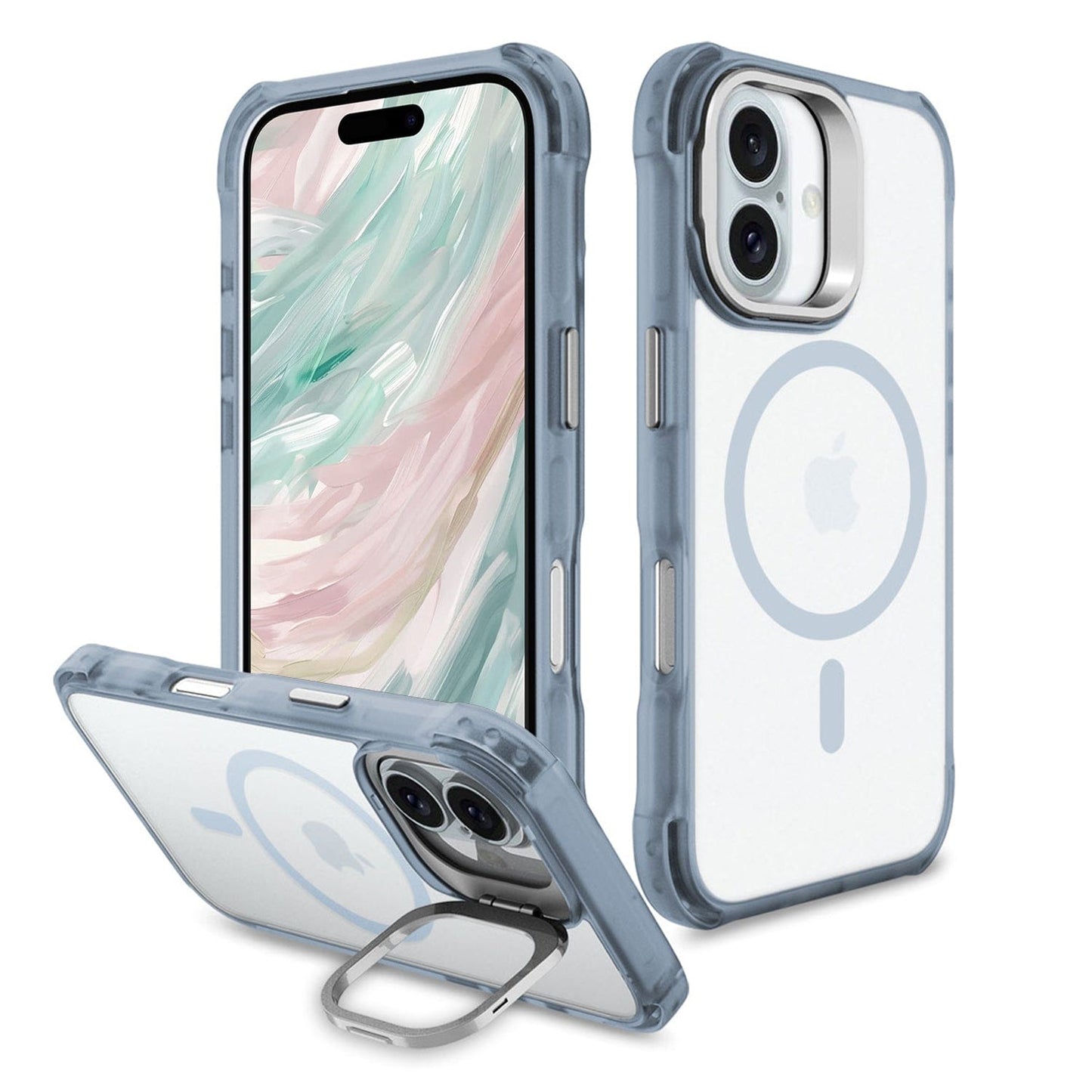 iPhone 16 Clear Kickstand Case - Anti- Slip, Rugged, MagSafe | Venture Series