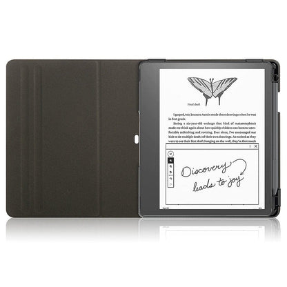 Indy Series Black Leather Bi-Fold Folio Case - reMarkable 2